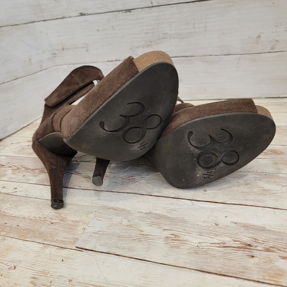 Pedro Garcia brown suede platform heels - Picture 9 of 13